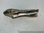 Vtg Petersen Vise Grip 10WR Curved Jaw Locking Pliers Dewitt Made Usa. Fixed Price $16.00.