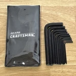 Craftsman Sae Short Arm Hex Key Wrench Set 11PC V Series W/ Pouch 46693 Usa. Fixed Price $14.95.