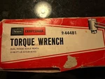 Sears Craftsman Usa Nos Beam Torque Wrench 44481 0-100 Lb. Fixed Price $34.95.