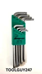 Snap On Tools L-shaped Torx Tamper-r Wrench Set W/holder -8 Keys AWTR8. Fixed Price $56.95.