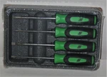 *new* Snap-on Mini Screwdriver Set SGDX40BG *green Soft Handles* Pcs.. Fixed Price $77.95.
