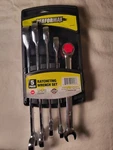 New Performax Sae 5 Piece Ratcheting End Wrench Set. Fixed Price $10.00.