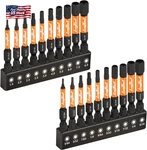 Toolant Impact Head Allen Wrench Drill Bit Set 20PCS (metric&sae), 1/4 Hex-. Fixed Price $14.78.