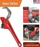 High-performance 9.5" Pipe Wrench With Hex Jaw And 150 Ft-lb Torque Capability. Fixed Price $75.59.