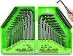 Master Allen Wrench Set Sae Metric Star Long Arm Ball Head Hex Key T-handle Kit. Fixed Price $22.39.