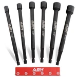 Abn Impact Nut Driver Bits Extended Magnetic Sockets, 1/4 In Shank. Fixed Price $11.49.