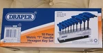 Genuine Draper 10 Piece Metric T-handle Hexagon Key Set . 33869. Fixed Price $26.79.