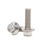 Binifimux M6-1.0 Serrated Flanged Hex M6X30MM 10PCS, Silver Tone. Fixed Price $11.33.