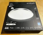 Artika Europa 21 Led Flush Mount Ceiling Light, Silver, 3CCT (no Remote). Fixed Price $49.99.