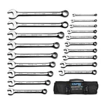 Capri Tools Combination Wrench Set, 19-PIECE, Metric, Heavy-duty Canvas Pouch. Fixed Price $149.99.