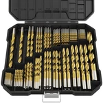 Drill Bit Set, 230PCS Titanium Twist For Sheet Metal, Wood, Plastic.... Fixed Price $49.34.