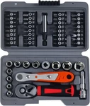 Compact 48-PIECE 1/4 Inch Mini Socket & Ratchet Wrench Tool Set. Fixed Price $55.31.