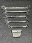 Servess Spain Set Of 5 Combination Open/box End Wrench W/holder Clip. Fixed Price $12.98.