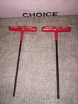Choice Proto J46408 1/8" T-handle Hex Key Or J46410 5/32". Fixed Price $13.00.