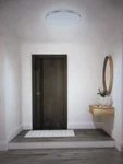 Artika Europa 21 In. Silver Led 3CCT Flush Mount Ceiling Light With Night. Fixed Price $63.95.