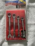 4PC Crescent 3/8 To 9/16" Ratcheting Reversible Combination Wrench Set Nos. Fixed Price $30.00.