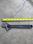 10" Irwin Vise Grip Adjustable Wrench Black Oxide. Fixed Price $12.00.