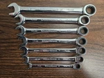 Gearwrench 7PC. Metric Combination Set 10MM 12MM 13MM 14MM 15MM 18MM. Fixed Price $39.99.