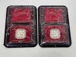 Partsam Led Trailer Tail Lights 2PC Double Square Surface Mount Stop Turn Revers. Fixed Price $65.00.