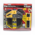 Husky 26-PIECE Sae & Metric Long Arm Hex Key Set Allen Wrench Tool Kit #12207. Fixed Price $15.00.