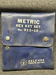 Vintage Zelenda First Metric Hex Key Set No. 911-10. Fixed Price $14.99.
