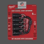 Milwaukee 5PC Bit Holder W/ Carabiner 48-32-4537 1/4" Hex Magnetic Storage. Fixed Price $22.98.