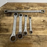 Craftsman 42162-5 Metal Ratcheting Box End Wrenches Sae + Bonus Mac 3/4 & 7/8. Fixed Price $23.88.