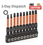 Dyrecelve 10 Pack 8 Point Torx Star Bit Set S2 Steel Magnetic #1 #2 #3. Fixed Price $13.50.