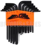 25PC Ball Head Turning Hex Key Allen Wrenches Sae & Metric Hard Reach Set. Fixed Price $17.99.