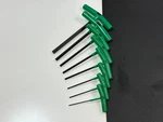 Nos Sk Tools Usa 8PC Sae 3/32-3/8 T-handle Hex Allen Wrench Set W/ Green Grip. Fixed Price $113.99.