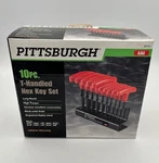 Pittsburgh 10-PIECE Sae T-handle Hex Key Set, Nib. Fixed Price $19.99.