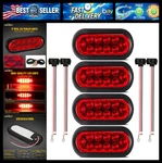 Partsam 4PCS Trailer Truck Sealed Red 6" Oval Stop/turn/tail Lights Flush Mo. Fixed Price $38.99.