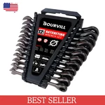 12 Pcs Ratchet Wrench Set - Heavy Duty Black Plated For Auto & Diy Maintenance. Fixed Price $41.99.