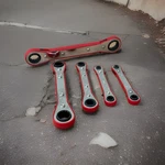 5PCS Sae Ratcheting Double Box End Wrenches Standard Tool Set. Fixed Price $27.99.