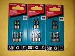 Makita E-00577 Impact Xps #1 Square 1" Insert Bit, 5/PK (lot Of 3). Fixed Price $7.50.