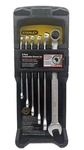 Stanley 87-247 6 Piece Satin Finish Sae Long Combination Max Drive Wrench Set. Fixed Price $18.86.