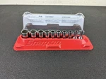 #BJ245 Snap On Tools New 110TMSY 10PC 1/4" Drive 6 Point Semi Deep Socket Set. Fixed Price $169.95.