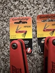 Gorillagrip HF6M Folding Hex Key Set Metric 3-10MM Non-ratcheting Red. Fixed Price $25.00.