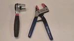 Crescent R2RAPIDRENCH Adjustable Ratcheting Wrench 8" & Kobolt Magnum Grip Plier. Fixed Price $26.59.