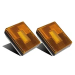 Partsam (2 Amber 3 Led Square Stud Mount Clearance Side Marker Lights. Fixed Price $19.49.