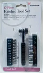 Vintage Radio Shack 17 Pcs Ratchet Tool Set Torx Phillips Flat Sae Sockets. Fixed Price $9.99.