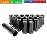 Set Of 24, M14X1.5 Lug Nuts Black Xl Spline Wheel For 6 Aftermaket,. Fixed Price $31.85.
