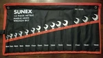 Sunex 4-WAY Open End Angle Wrench Set 14PC 6-19MM Look! #9914MA. Fixed Price $105.08.