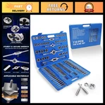 110PCS Metric Tap And Die Set, Rethreading Kit For M3 M16, Chaser Tool. Fixed Price $177.99.