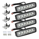 Partsam 4PCS Led Light Bar 72W 6500K Super Bright Waterproof Boat Spot. Fixed Price $57.51.