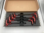 Facom 7PC Metric T-handle Ball-end Hex Key Set Bi-material With Tray. Fixed Price $49.99.
