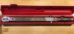 Vtg Snap-on 1/2" Drive Flex Head Click Type Torque Wrench Case TQR-200 Usa 2400. Fixed Price $120.00.