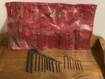 Vintage 18-PC. Mastercraft Heavy Duty Hex Key Set. Fixed Price $19.95.