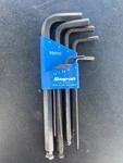 Snap On Tools AWMG9 AWS13 Metric Standard Hex Key Allen Wrench Sets. Fixed Price $62.12.