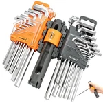 Mulwark 27-PIECE Allen Wrench Set Metric Sae Hex Key Cr-v Steel Silver T-handle. Fixed Price $35.99.